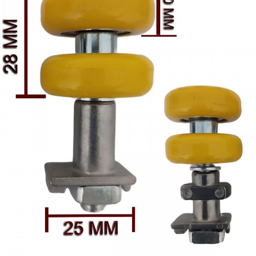 Cam Balkon Tekeri Sarı (4 Takım)