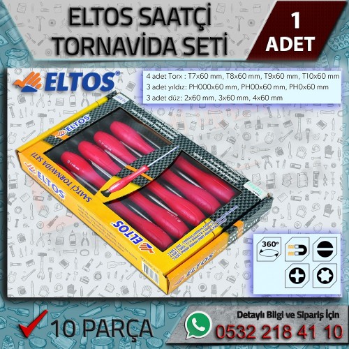 Saatçi Tornavida Seti 10 Pcs