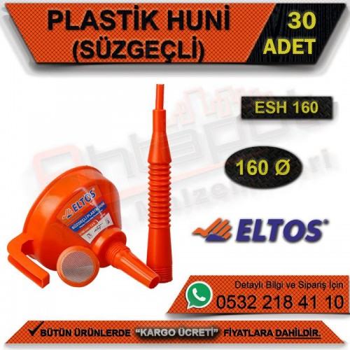 Eltos Esh160 Plastik Huni Ø160 (Süzgeçli) (30 Adet)