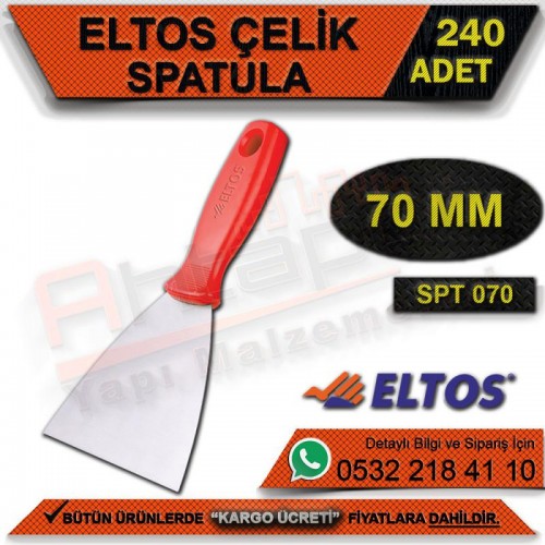 Eltos Spt070 Çelik Spatula 70 Mm (240 Adet)