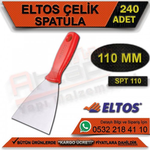Eltos Spt110 Çelik Spatula 110 Mm (240 Adet)