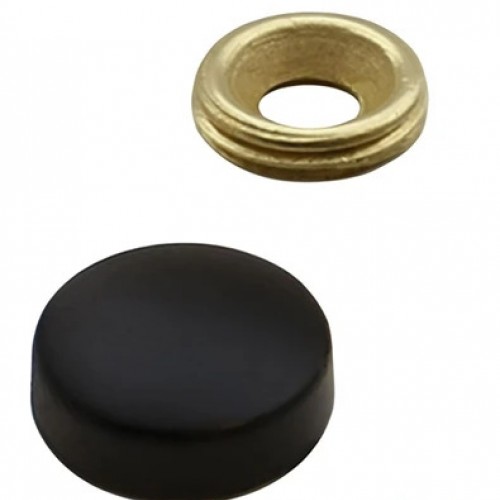 Metal Vida Kapama (Siyah, Ø15mm, 100 Adet)