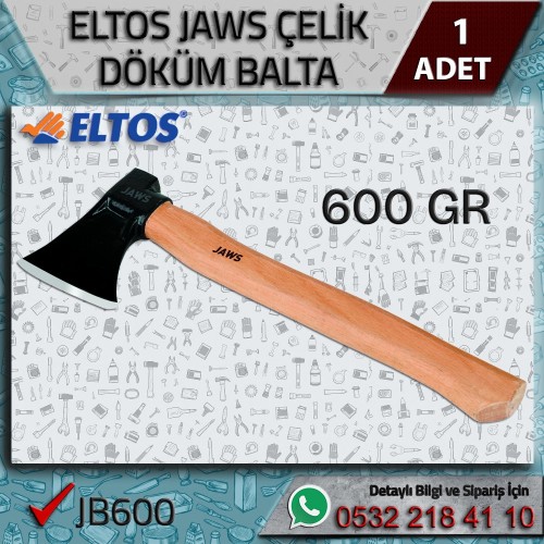 Eltos Jaws 600 Gr Çelik Döküm Kayın Sap Balta (Lisinya)