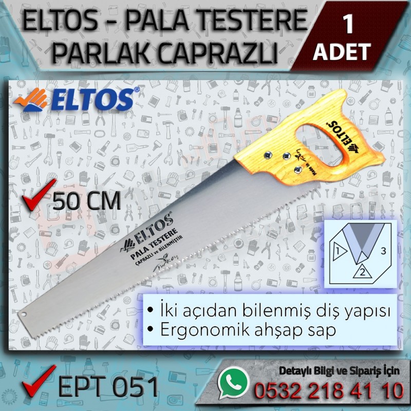 Pala Testere Parlak Çaprazlı 50 cm