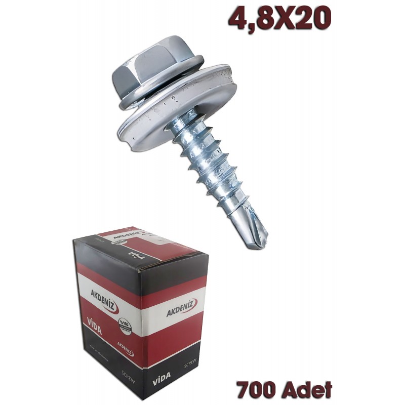 AKDENİZ Dikiş Vidası (4,8x20 mm, 700 Adet)