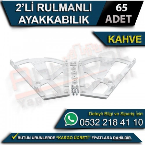 2’Li Rulmanlı Ayakkabılık Aparatı Kahve (65 Adet)