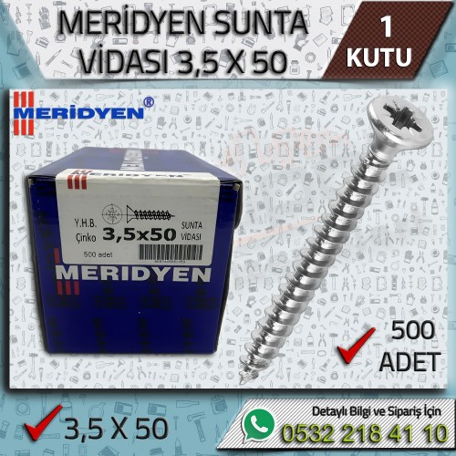 Ağaç Sunta Vida 3,5x50 500 Adet