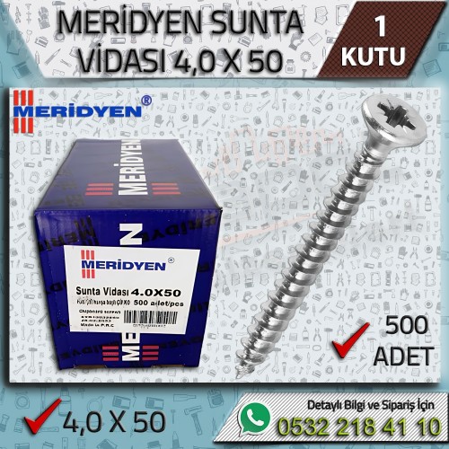 Ağaç Sunta Vida 4,0x50 500 Adet