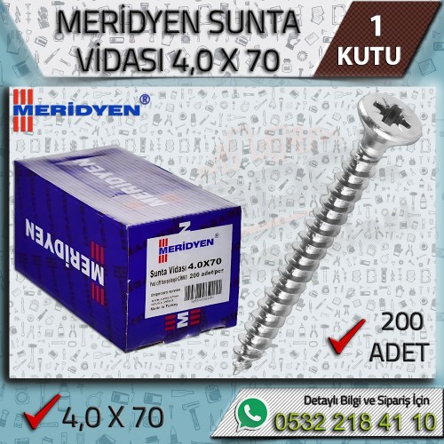 Ağaç Sunta Vida 4,0x70 200 Adet