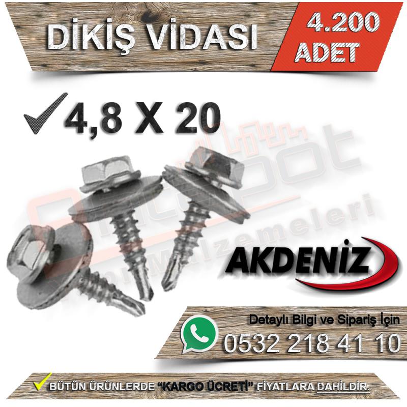 Akdeniz Dikiş Vidası 4,8X20 (4.200 Adet) - Dikiş Vidaları