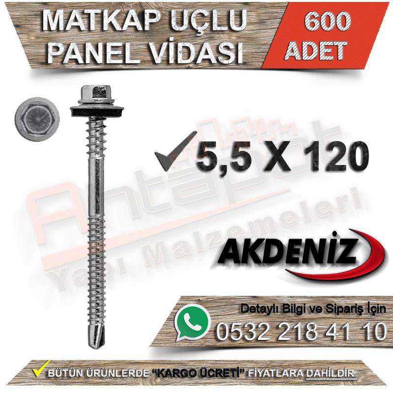 Akdeniz Matkap Uçlu Panel Vidası 5,5X120 (600 Adet) - Panel Vidaları