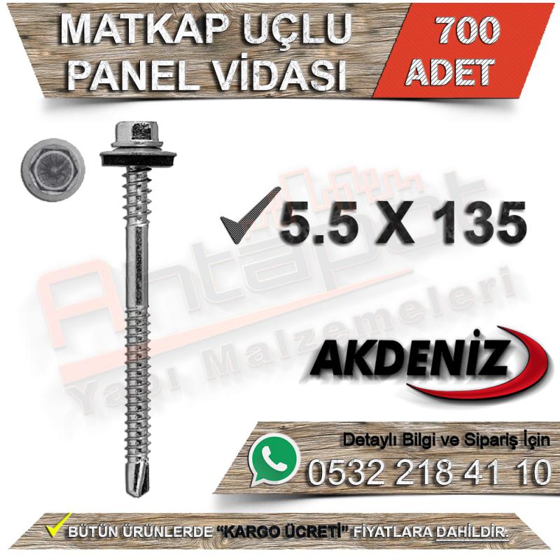 Akdeniz Matkap Uçlu Panel Vidası 5.5X135 (700 Adet)