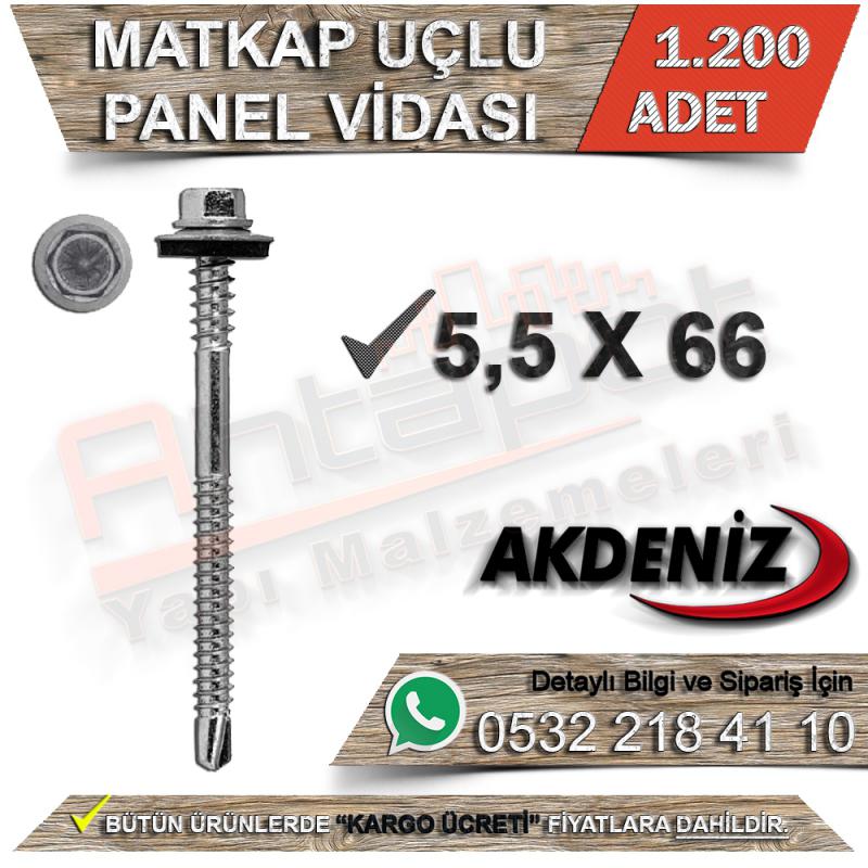 Akdeniz Matkap Uçlu Panel Vidası 5,5X66 (1.200 Adet) - Panel Vidaları
