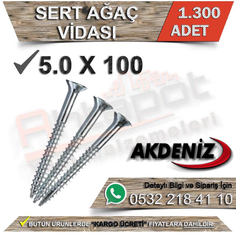 Akdeniz Sert Ağaç Vidası 5.0X100 (1.300 Adet) - Sert Ağaç Vidaları