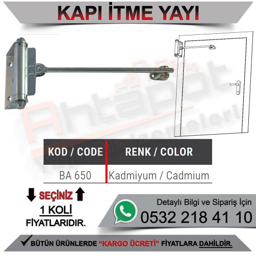 Beşel BA650 Kapı İtme Yayı Kadmiyum  (40 Adet)