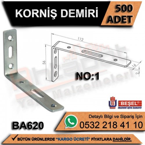 Beşel Korniş Demiri (500 Adet)