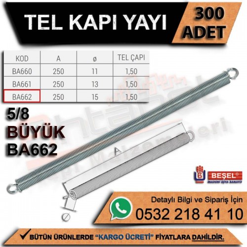 Beşel Tel Kapı Yayı Büyük (300 Adet)