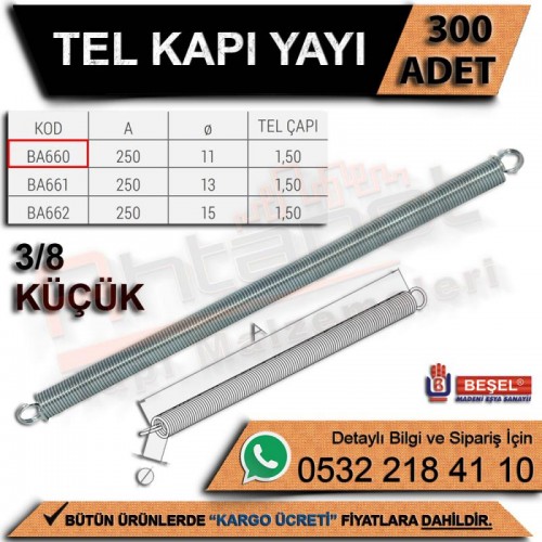 Beşel Tel Kapı Yayı Küçük (300 Adet)
