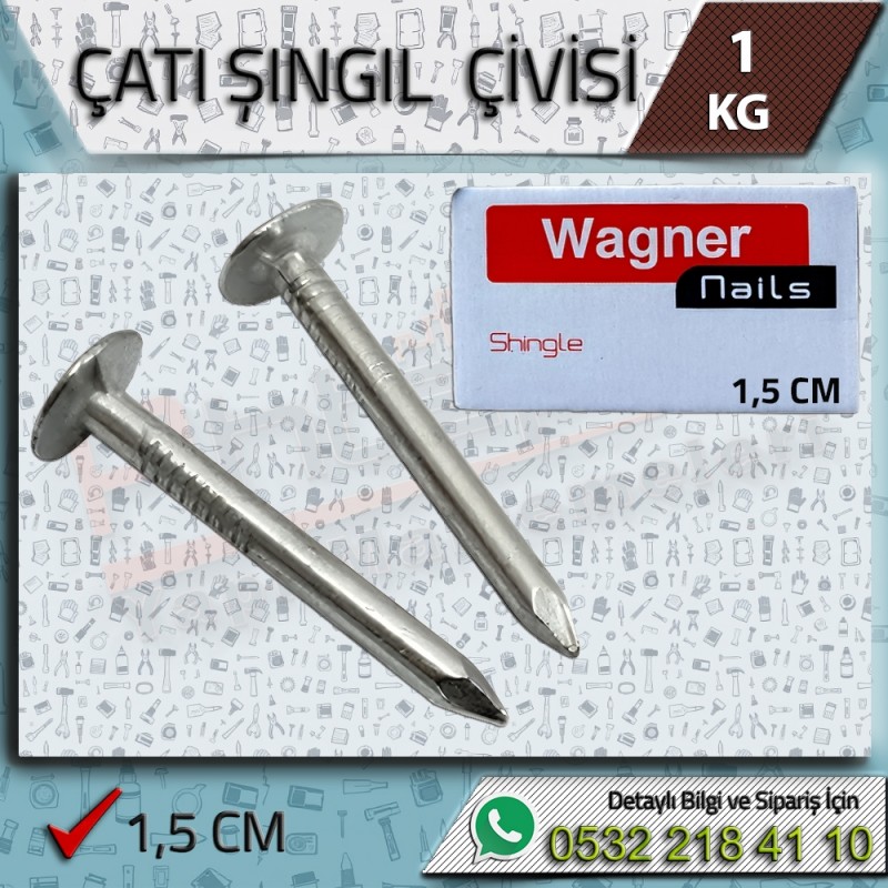 Çatı Şıngıl Çivisi 1.5 Cm 1kg - Perakende Ürünler