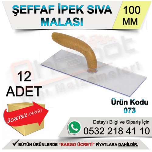 Dekor 073 Şeffaf İpek Sıva Malası 10x28 Cm