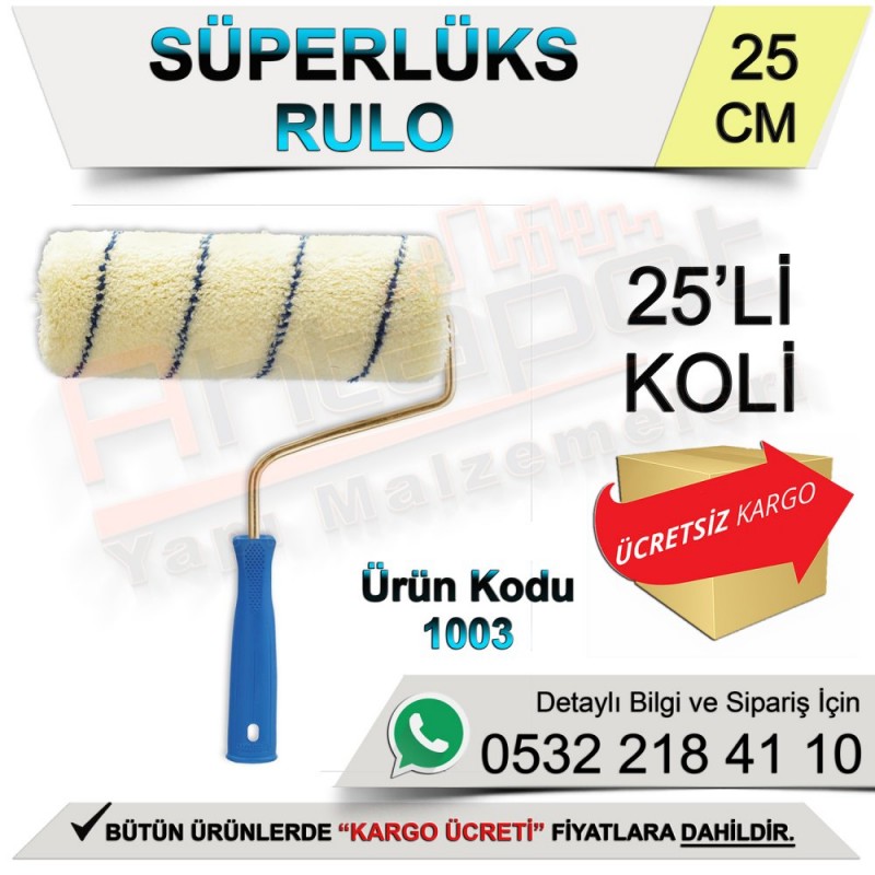 Dekor 1003 Süperlüks Rulo 25 Cm (25 Adet) - Rulo ve Fırçalar