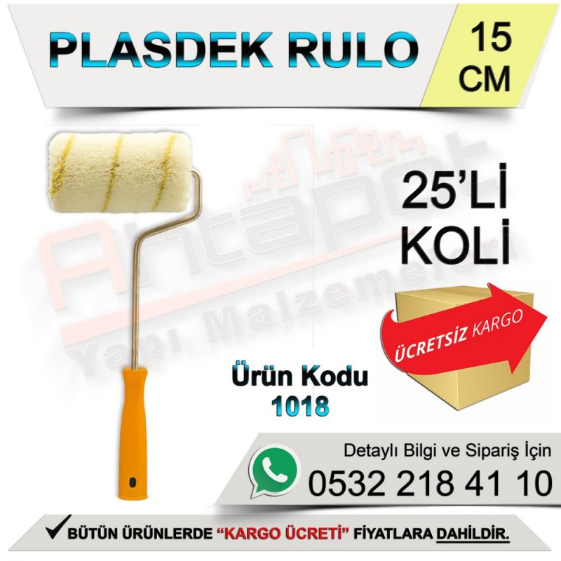 Dekor 1018 Plasdek Rulo 15 Cm (25 Adet) - Rulo ve Fırçalar