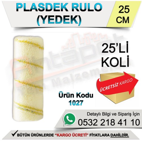 Dekor 1027 Plasdek Rulo Yedek 25 Cm (25 Adet)