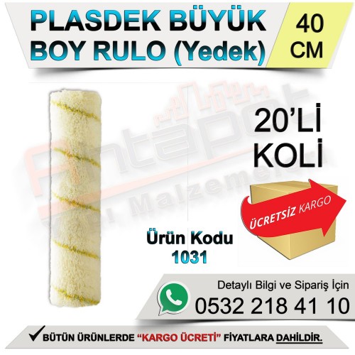 Dekor 1031 Plasdek Rulo Büyük Boy Yedek 40 Cm (20 Adet)