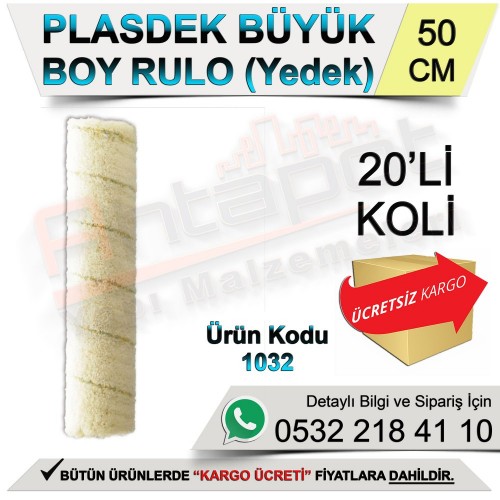 Dekor 1032 Plasdek Rulo Büyük Boy Yedek 50 Cm (20 Adet)