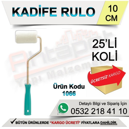Dekor 1066 Kadife Rulo 10 Cm (25 Adet)