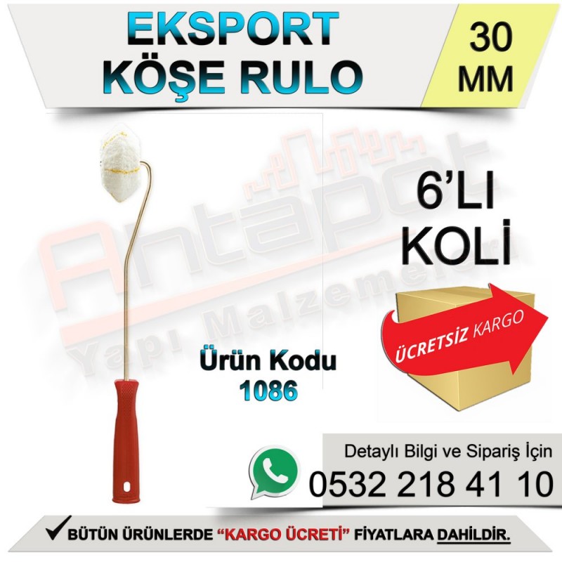 Dekor 1086 Eksport Köşe Rulo 3,5 Cm (6 Adet) - Rulo ve Fırçalar