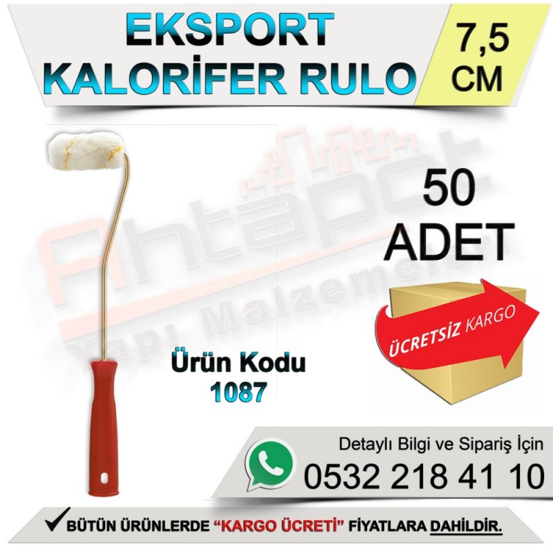 Dekor 1087 Kalorifer Rulo 7,5 Cm (50 Adet) - Rulo ve Fırçalar
