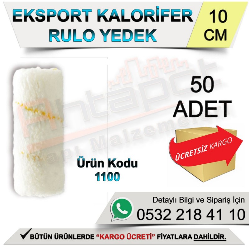 Dekor 1100 Kalorifer Yedek Rulo 10 Cm (50 Adet) - Rulo ve Fırçalar