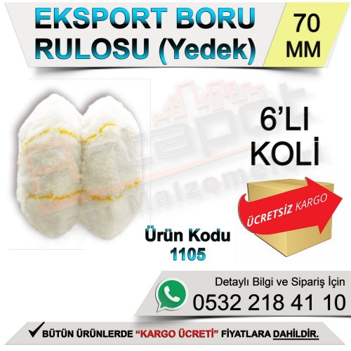 Dekor 1105 Boru Rulosu Yedek 7 Cm (6 Adet)