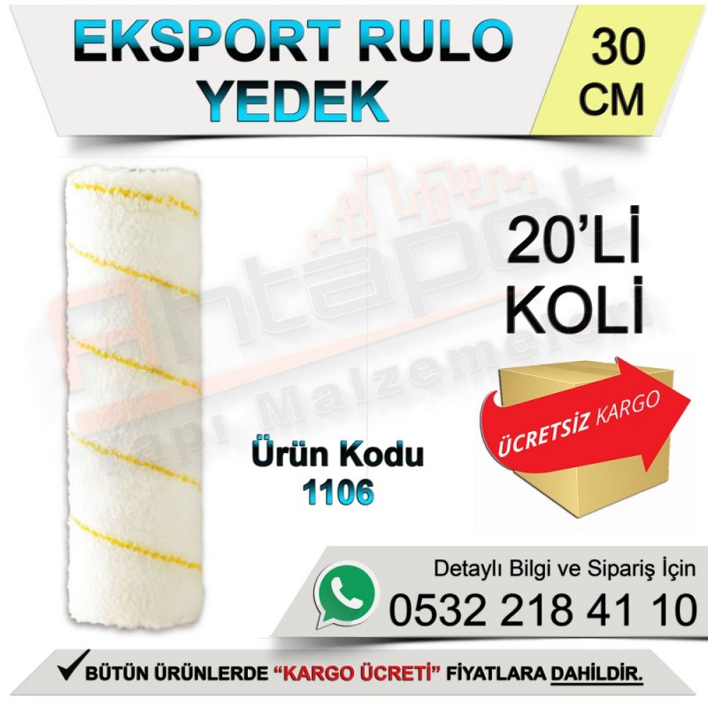 Dekor 1106 Eksport Rulo Yedek 30 Cm (20 Adet) - Rulo ve Fırçalar