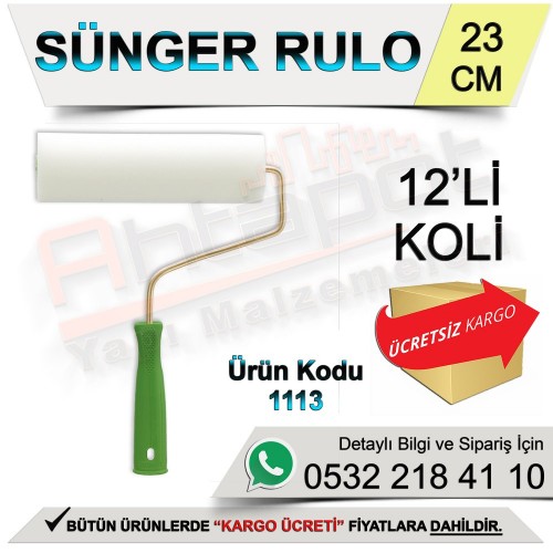 Dekor 1113 Sünger Rulo 23 Cm (12 Adet)