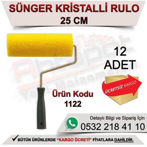 Dekor 1122 Sünger Kristalli Rulo 25 Cm (12 Adet)
