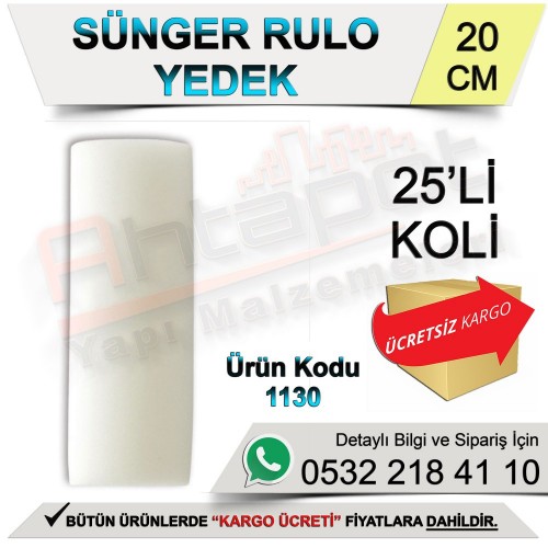 Dekor 1130 Sünger Rulo Yedek 20 Cm