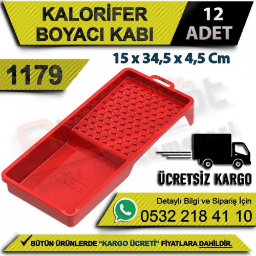 Dekor 1179 Kalorifer Boyacı Kabı 15x34,5x4,5 Cm (12 Adet)