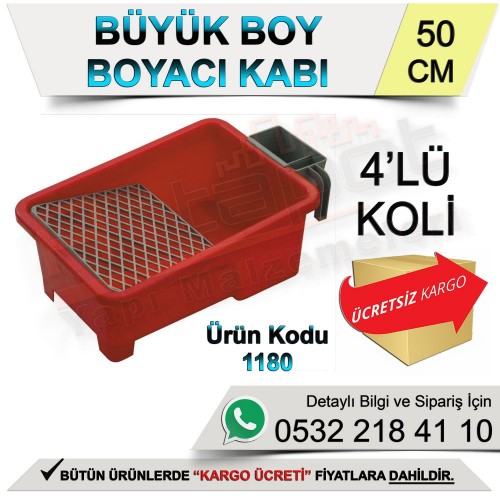 Dekor 1180 Büyük Boyacı Kabı 35x50x21 Cm (4 Adet)