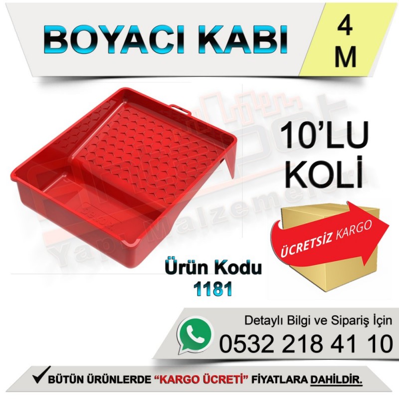 Dekor 1181 Boyacı Kabı 32x40x10,5 Cm (10 Adet)