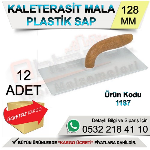 Dekor 1187 Kaleterasit Mala Plastik Saplı 12,8x28 Cm (12 Adet)