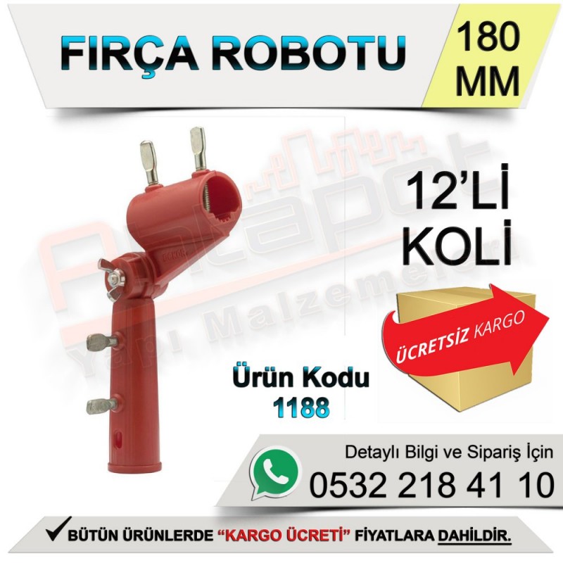 Dekor 1188 Fırça Robotu 18 Cm (12 Adet) - Rulo ve Fırçalar