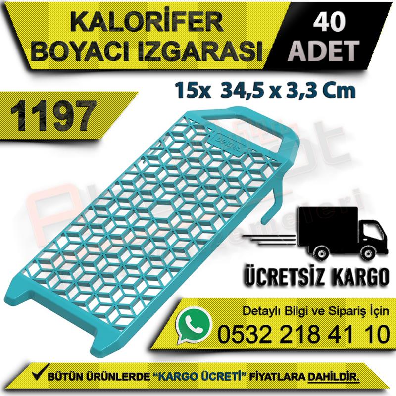 Dekor 1197 Kalorifer Boyacı Izgarası 15x34,5x3,3 Cm (40 Adet) - Boya Tepsileri