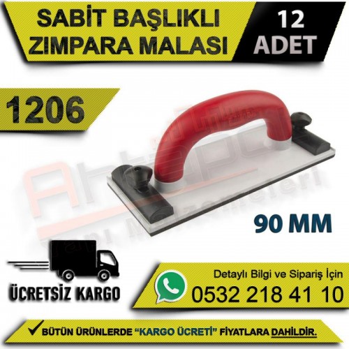 Dekor 1206 Sabit Başlıklı Zımpara Malası 9x22,5 Cm