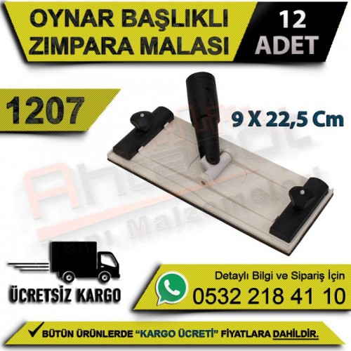 Dekor 1207 Oynar Başlıklı Zımpara Malası 9x22,5 Cm (12 Adet)