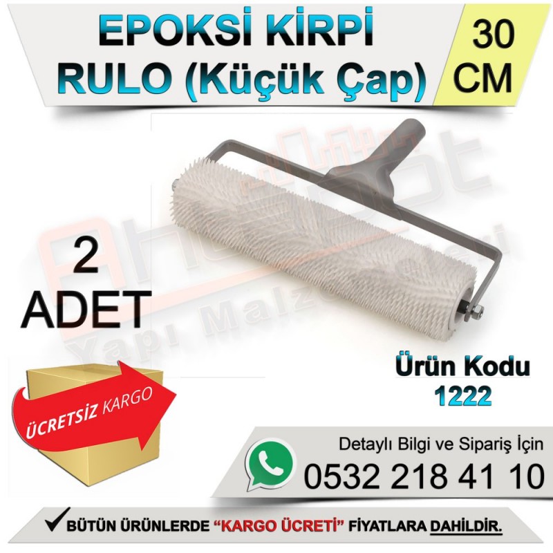 Dekor 1222 Epoksi Kirpi Rulo Küçük Çap 30 Cm (2 Adet) - Rulo ve Fırçalar