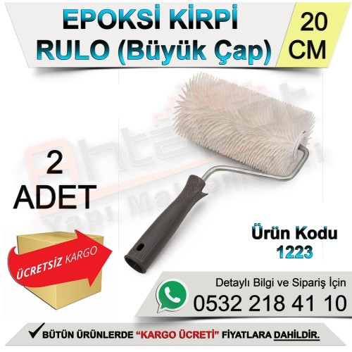 Dekor 1223 Epoksi Kirpi Rulo Büyük Çap 20 Cm (2 Adet)