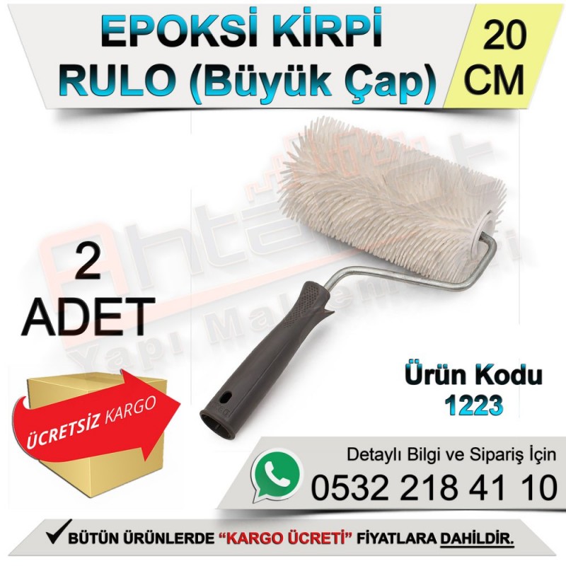 Dekor 1223 Epoksi Kirpi Rulo Büyük Çap 20 Cm (2 Adet) - Rulo ve Fırçalar
