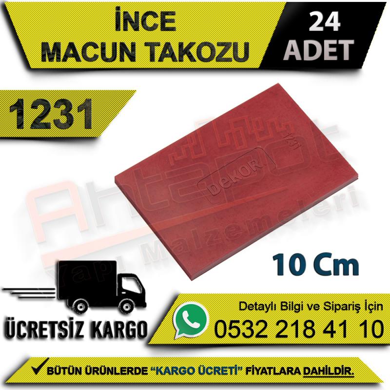 Dekor 1231 İnce Macun Takozu 10 Cm (24 Adet) - Macun Takozları